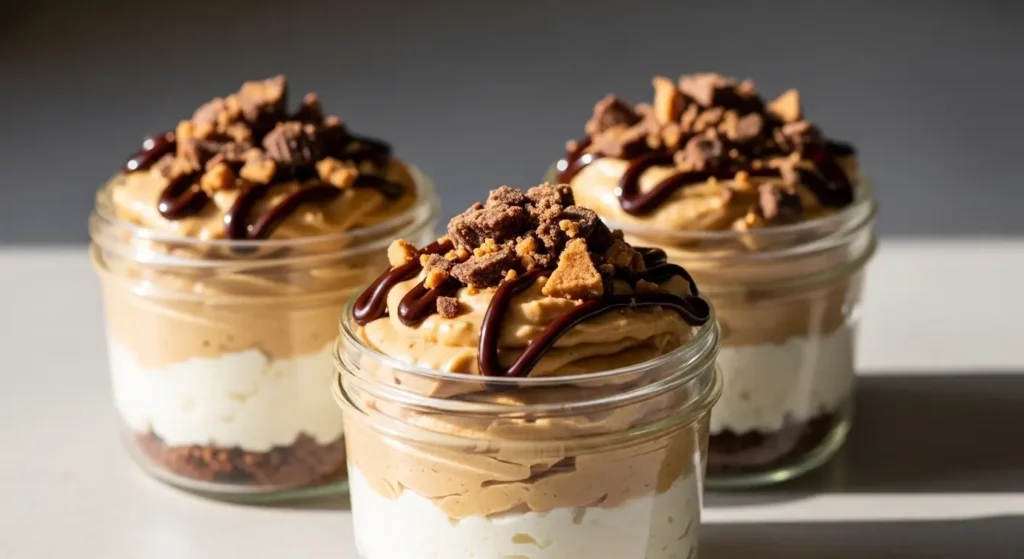 5-Ingredient Peanut Butter Cup Cottage Cheese Mousse – Easy High Protein