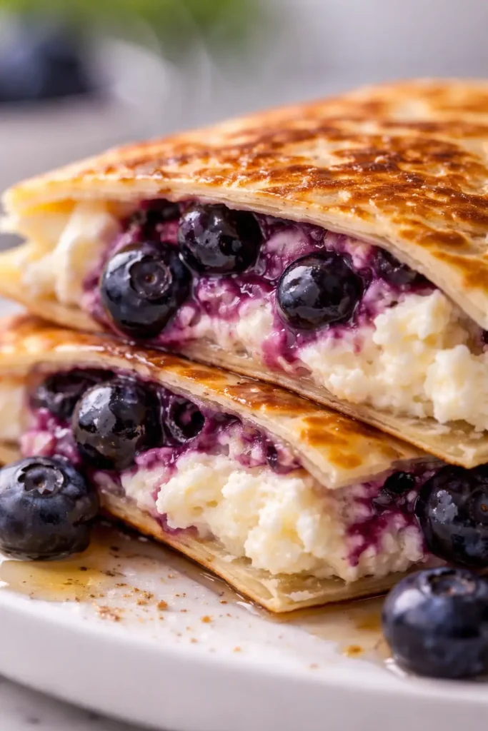 Blueberry Breakfast Quesadilla (3)