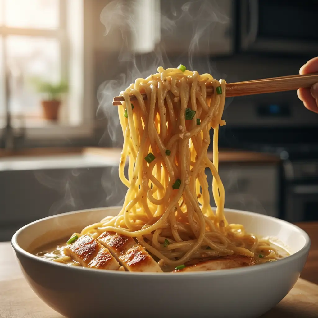 Creamy Garlic Chicken Ramen (2)
