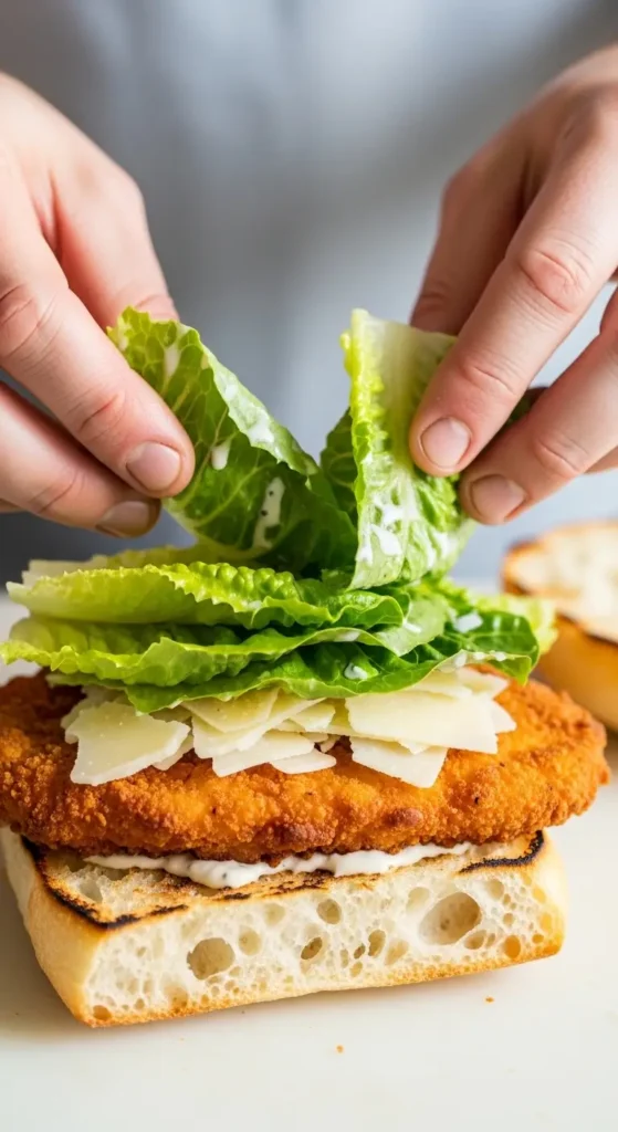 Crispy Chicken Caesar Sandwich