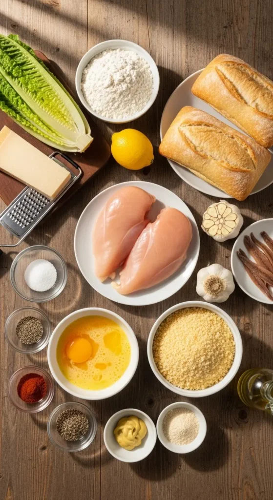 Crispy Chicken Caesar Sandwich ingredients