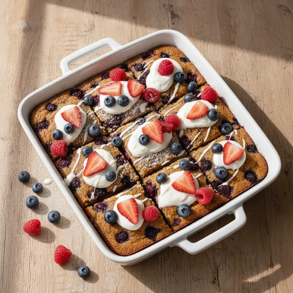 Make Ahead Berry Protein Breakfast Bake (3)