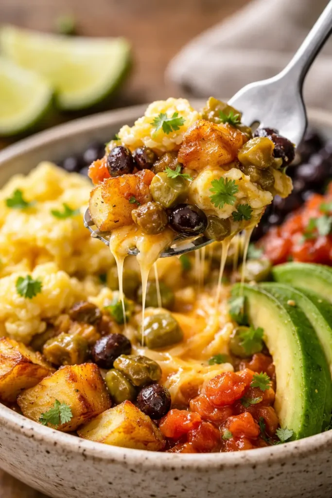 Southwest Breakfast Burrito Bowl with Green Chile (3)