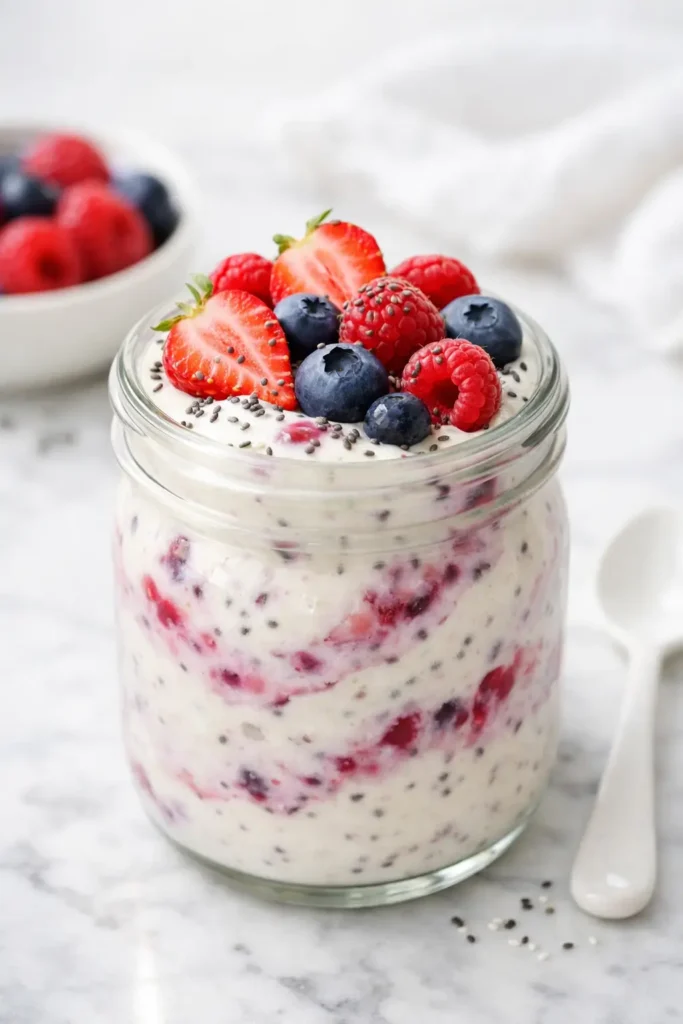 Vanilla Berry Protein Pudding (1)