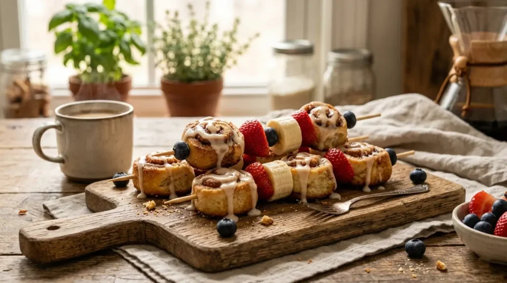 Cinnamon Roll Breakfast Skewers (2)