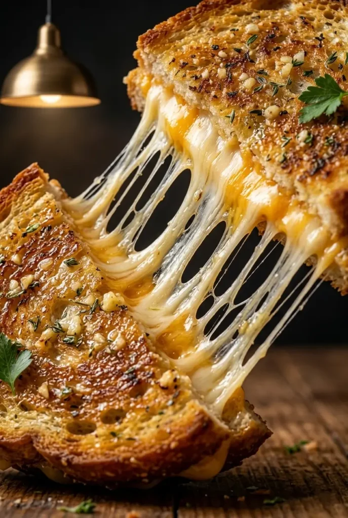 Garlic Bread Grilled Cheese (2)