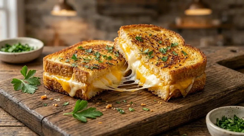 Garlic Bread Grilled Cheese (3)