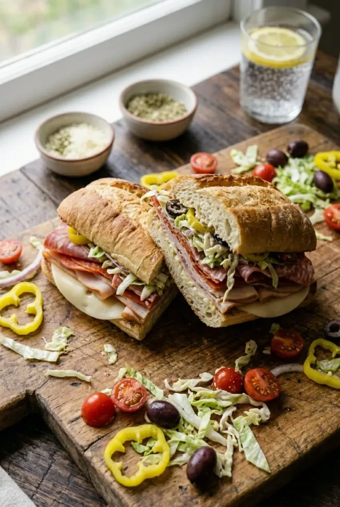 Italian Grinder Salad Sandwich (2)
