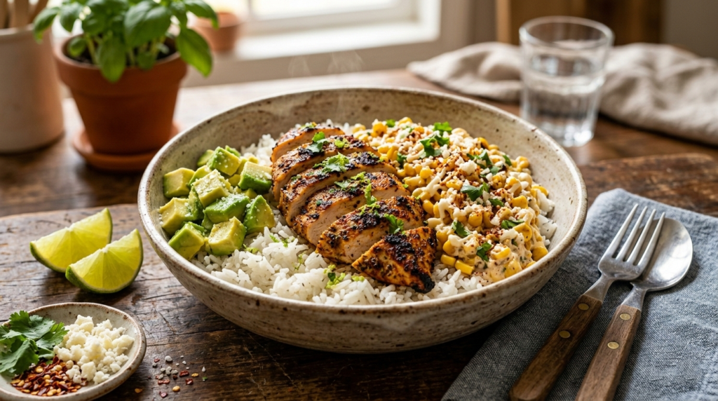 Street Corn Chicken Rice Bowl (1)