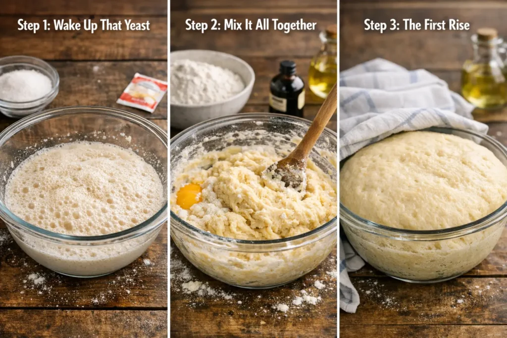 Vanilla French Beignets Steps