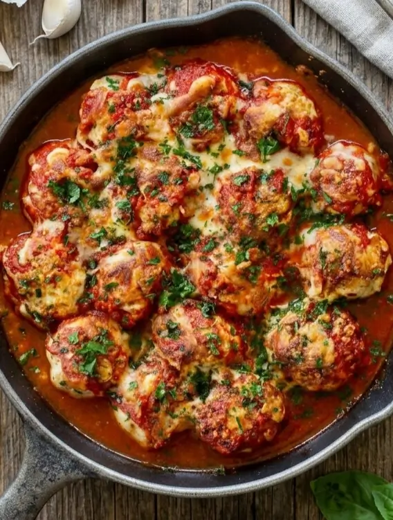 Baked Chicken Parmesan Meatballs (3)