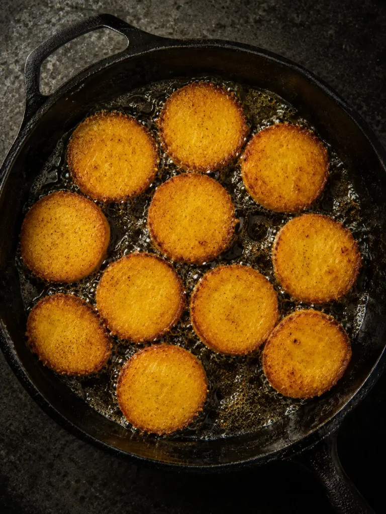 Fried Polenta With Marinara Sauce 