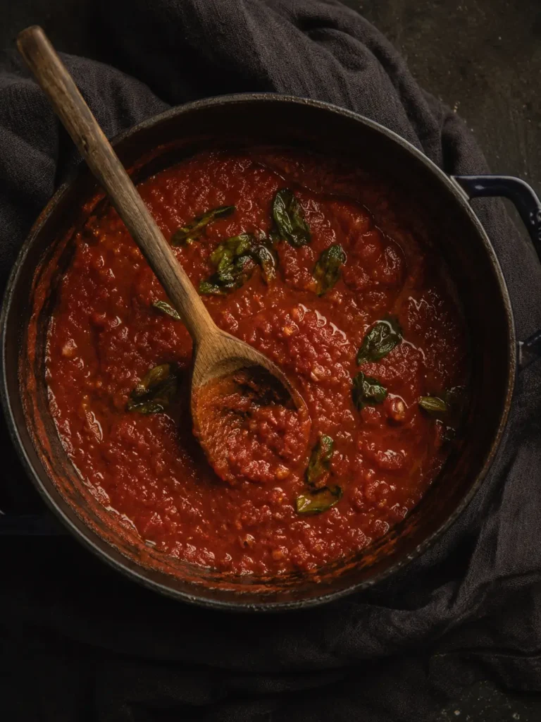 Fried Polenta With Marinara Sauce 
