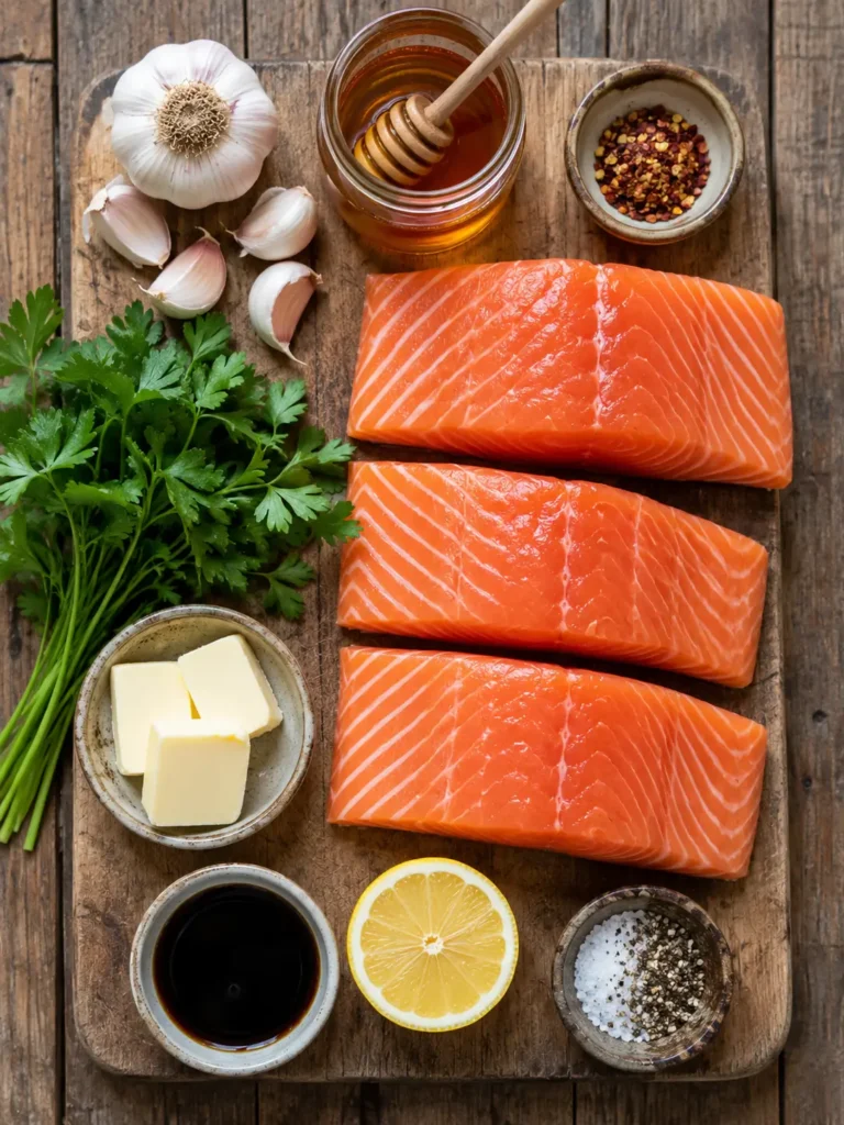 honey garlic butter salmon Ingredients