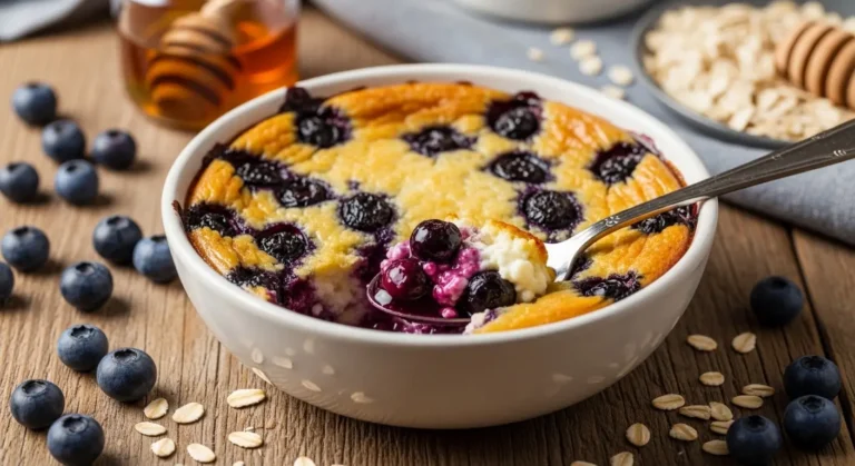 Baked Blueberry Cottage Cheese Breakfast Bowls