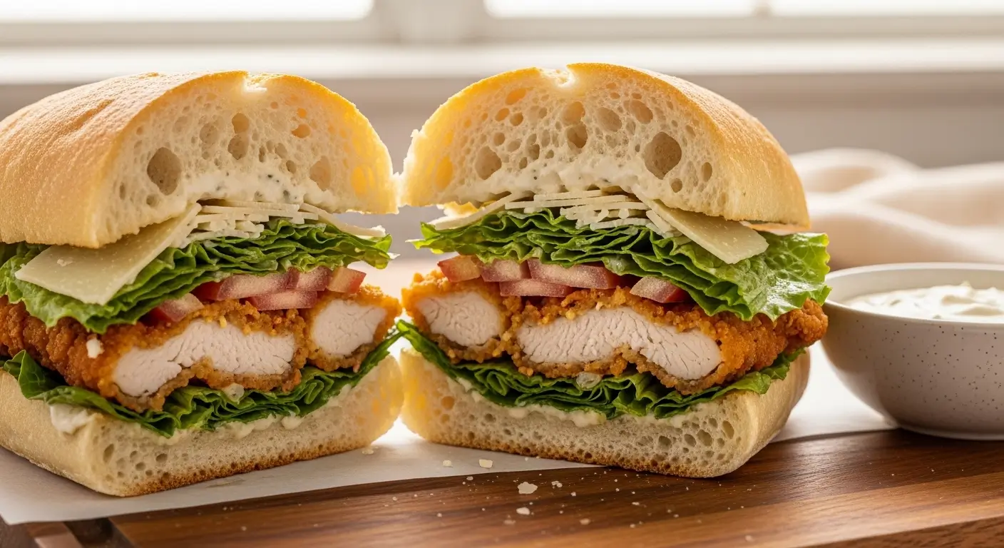 Best Crispy Chicken Caesar Sandwich – Better Than Takeout
