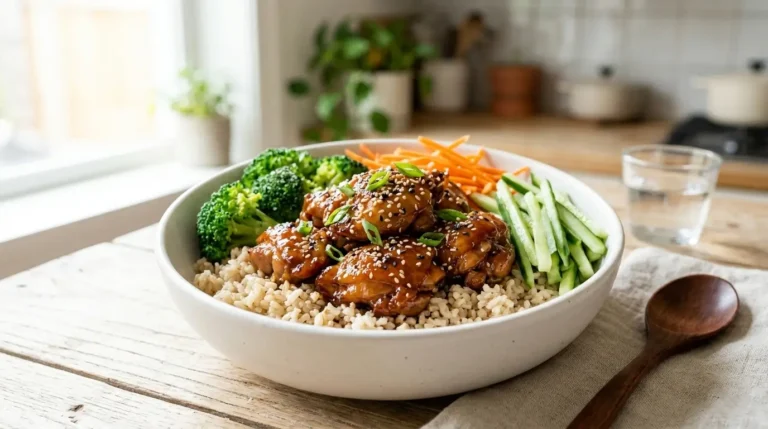 Healthy Sticky Chicken Bowls Recipe (Quick & Easy)