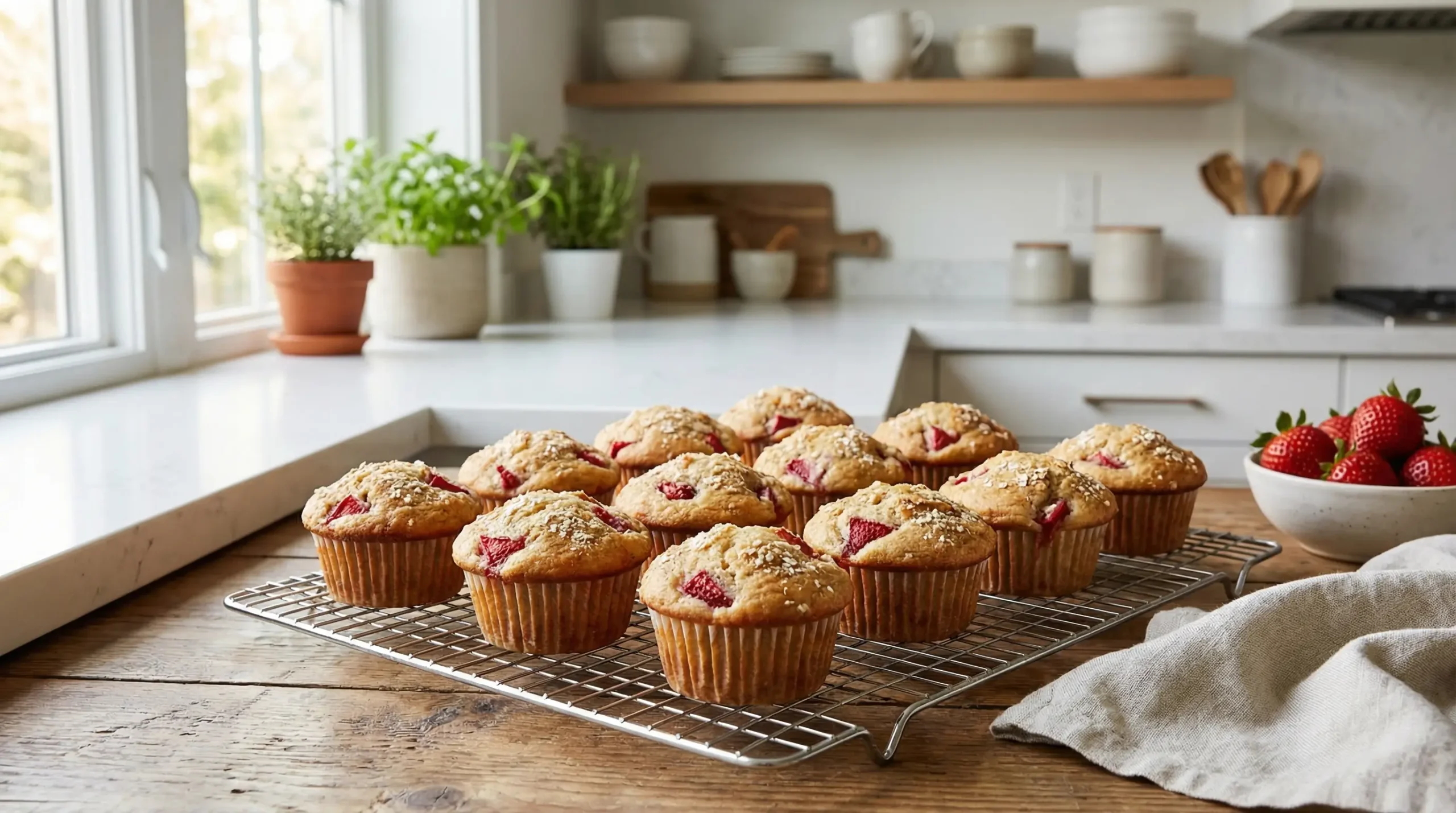 Strawberry Protein Muffins – Low-Carb, High-Protein Recipe