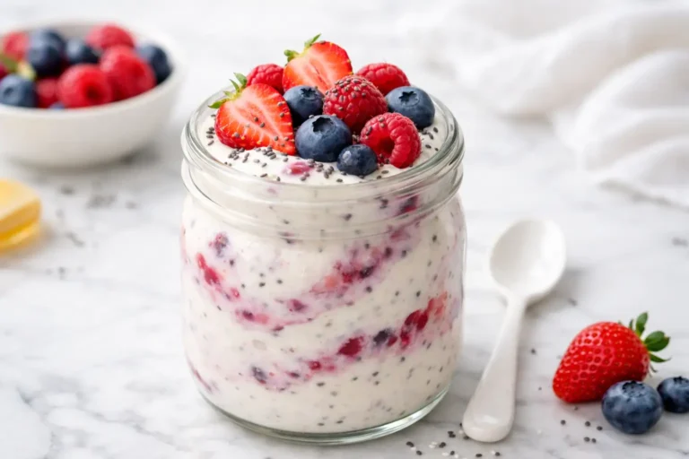 Vanilla Berry Protein Pudding Recipe – Easy & Healthy