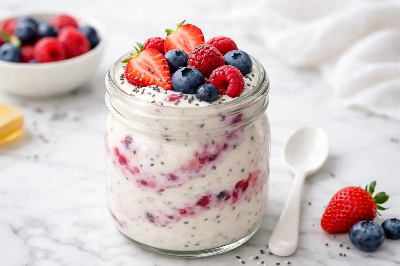 Vanilla Berry Protein Pudding Recipe – Easy & Healthy