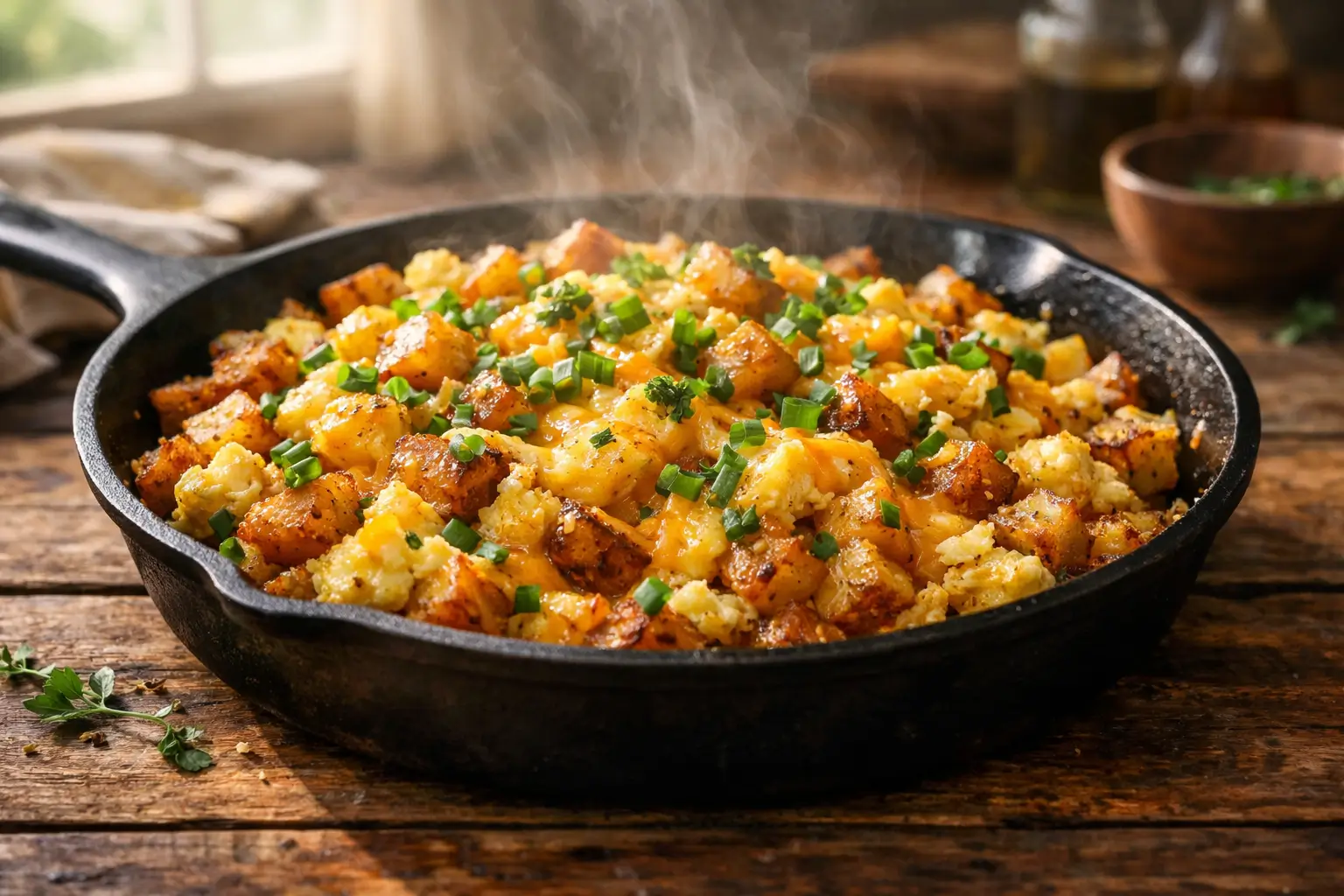 Cheesy Potato Egg Scramble: How to Make It Perfectly Crispy