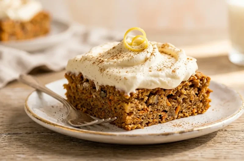 Cottage Cheese Carrot Cake Bars