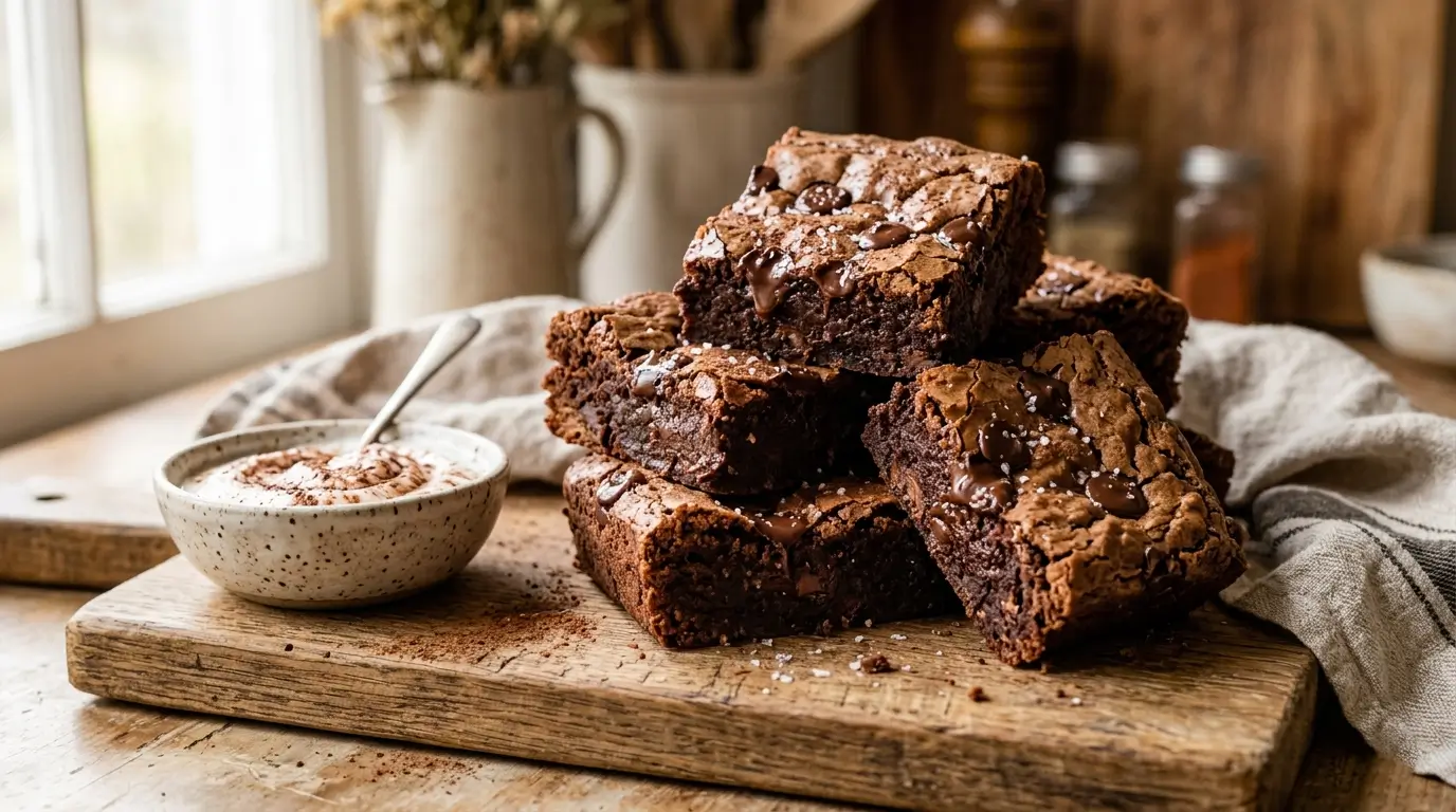 Greek Yogurt Brownies Best Fudgy Healthy Dessert