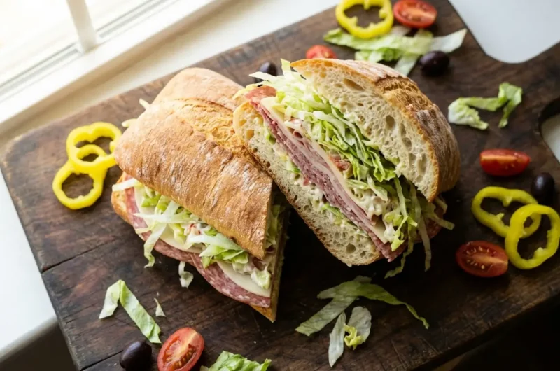 Italian Grinder Salad Sandwich