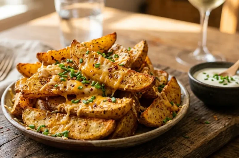 Air Fryer Cheesy Potato Wedges Everyone Will Love