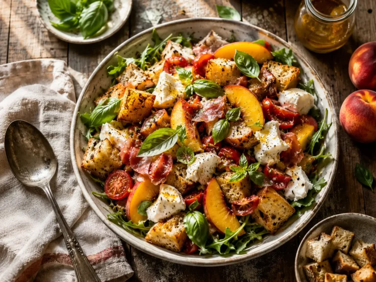 Peach Panzanella Salad Everyone Will Want Again