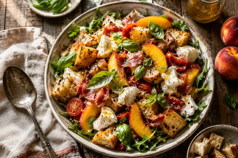 Peach Panzanella Salad Everyone Will Want Again