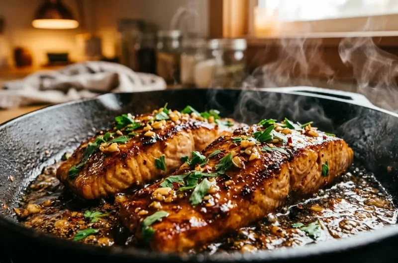 Honey Garlic Butter Salmon
