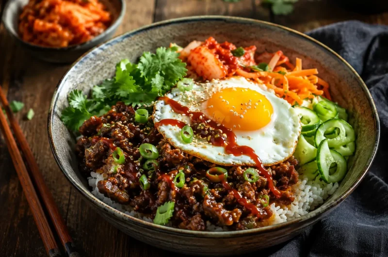 Korean Ground Beef Bowl Best Easy Dinner in 20 Minutes